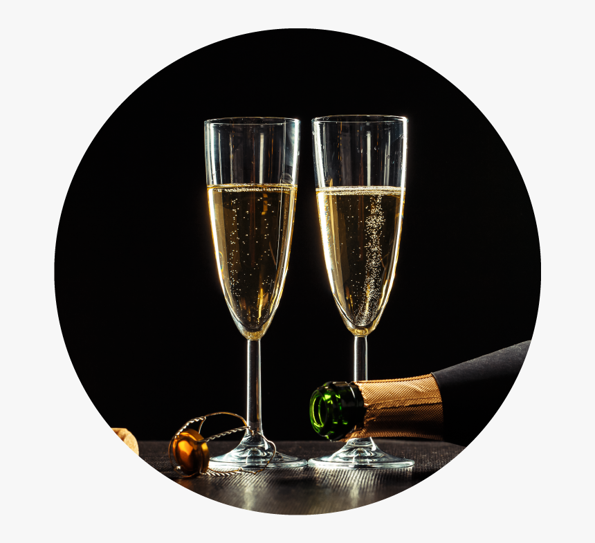 Me Champagne-01 - Botella De Champagne Y Copas, HD Png Download, Free Download