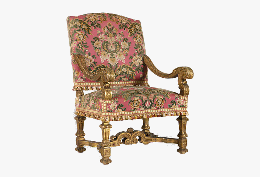 #sillón De #época #antiguedad #antonieta - Throne, HD Png Download, Free Download