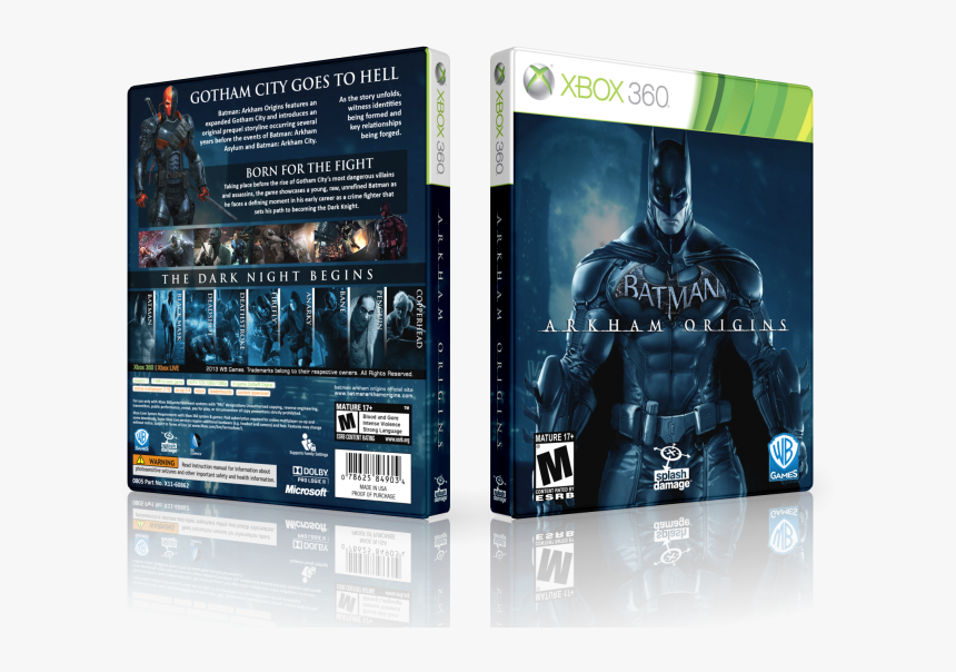 Arkham Origins Box Art Cover - Batman: Arkham Origins, HD Png Download -  kindpng