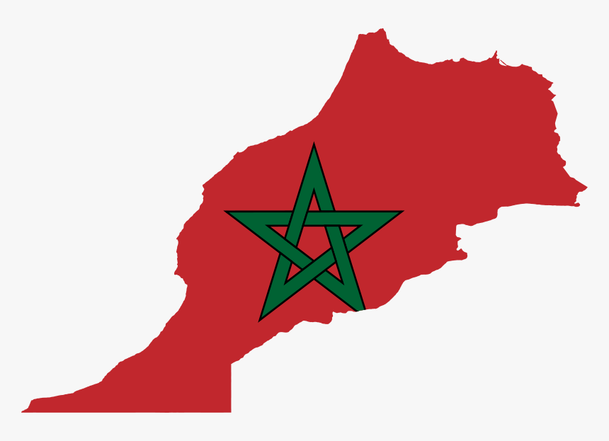 Morocco Flag And Map, HD Png Download, Free Download