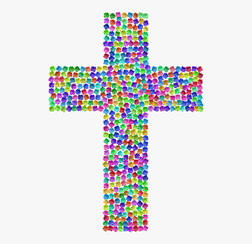 Symmetry,symbol,cross - Cross Clip Art Colorful, HD Png Download, Free Download