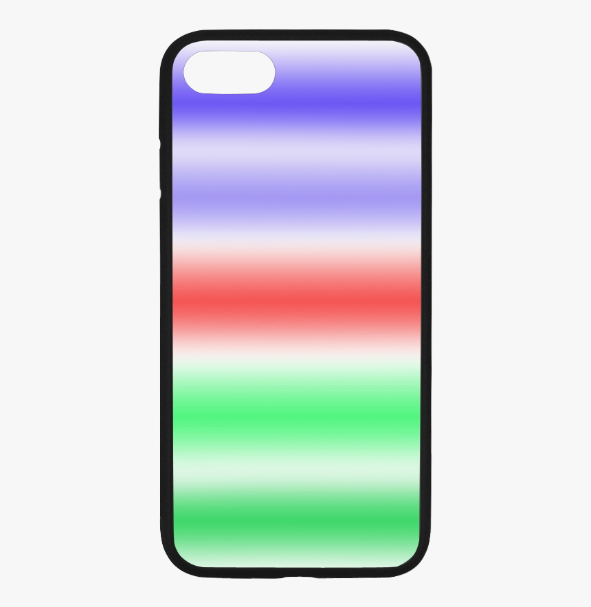 Blue Red Green Soft Stripes Rubber Case For Iphone - Mobile Phone Case, HD Png Download, Free Download