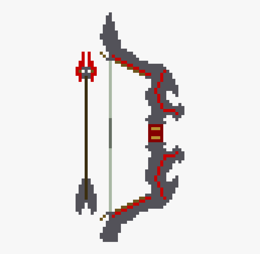 Pixel Art Bow And Arrow, HD Png Download, Free Download