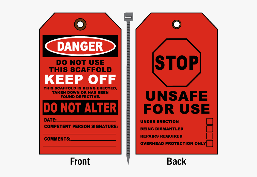 Used tag. Scaffold tag. Scaffolding identification tag. Do not use Scaffolding. Safety Scaffold значок.