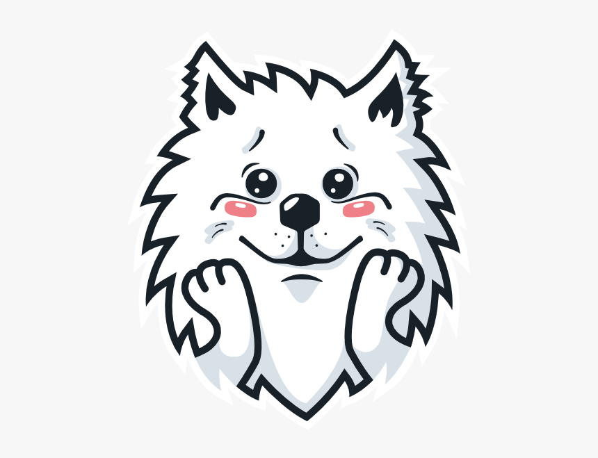 Samoyed Fram Messages Sticker-2 - Wolf Head Hd Logo, HD Png Download, Free Download