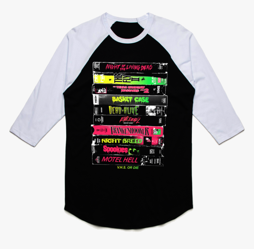 Vhs Or Die Part 4 Baseball Tee - Active Shirt, HD Png Download, Free Download