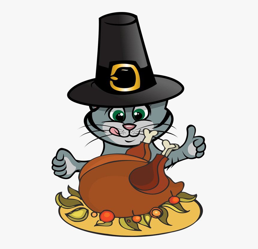 Image Thanksgiving - Thanksgiving Cat Clipart, HD Png Download, Free Download