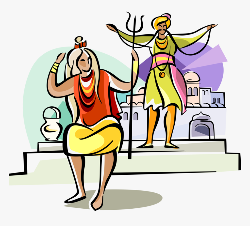 Vector Illustration Of Hinduism Sadhu Sādhu Religious, HD Png Download, Free Download