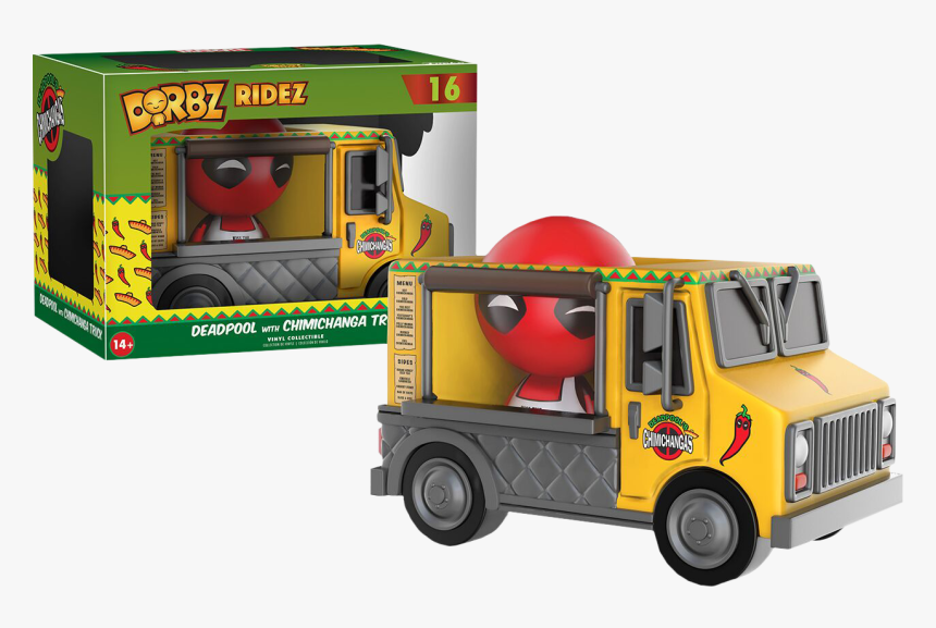 Dorbz Ridez Deadpool With Chimichanga Truck, HD Png Download, Free Download