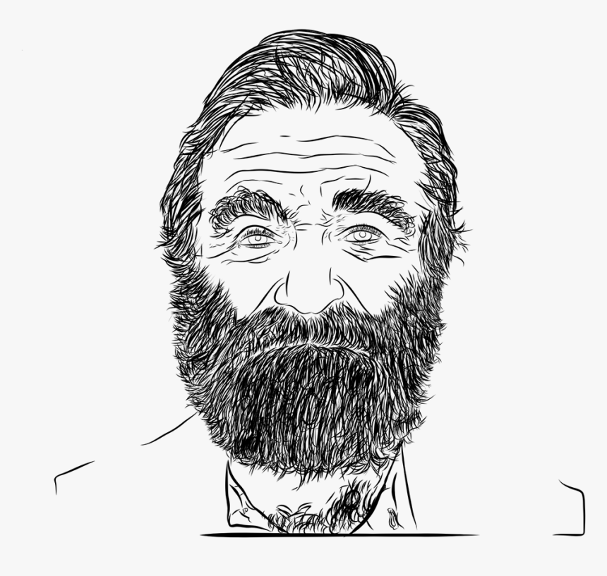 Drawing Beard Sketch - Sketch, HD Png Download, Free Download