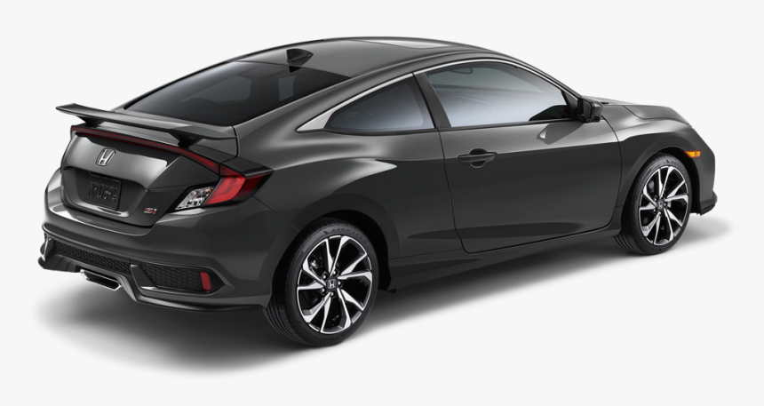 2017 Honda Civic Si Coupe Rear Angle - 2017 Honda Civic Coupe Si Black, HD Png Download, Free Download