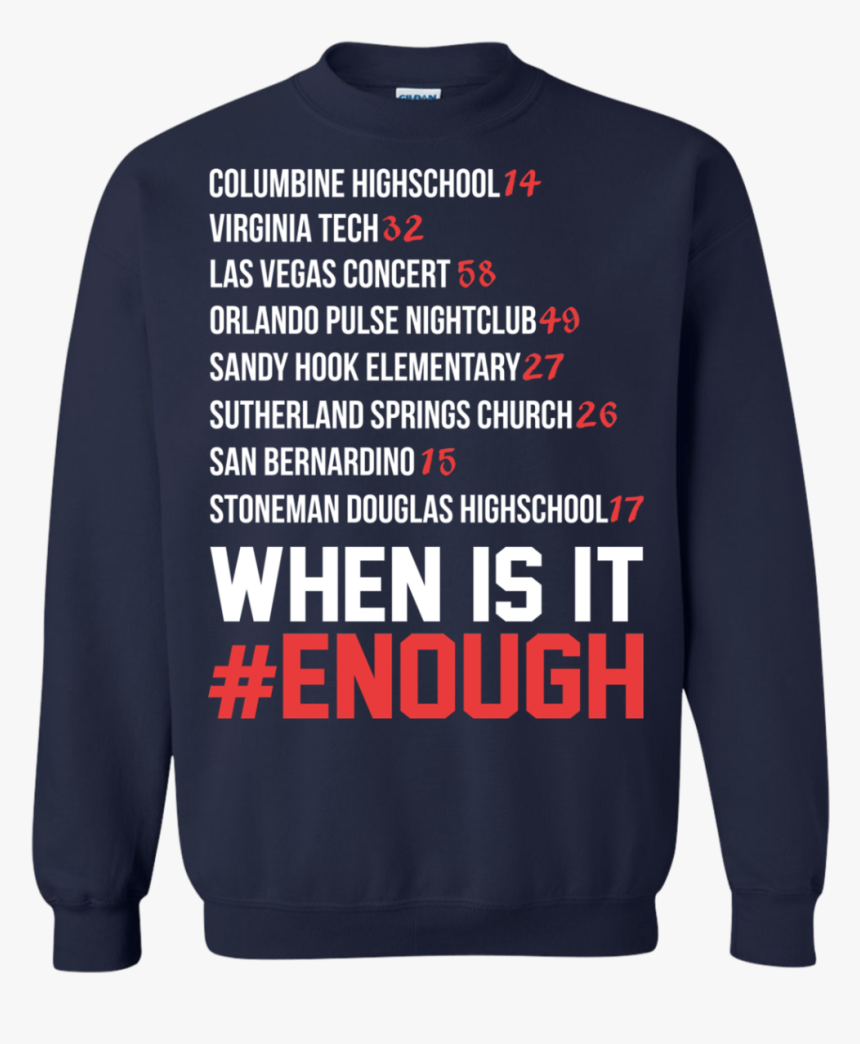 Columbine Highschool Virginia Tech When Is It Enough - Black Guns Ugly Christmas Sweater, HD Png Download, Free Download