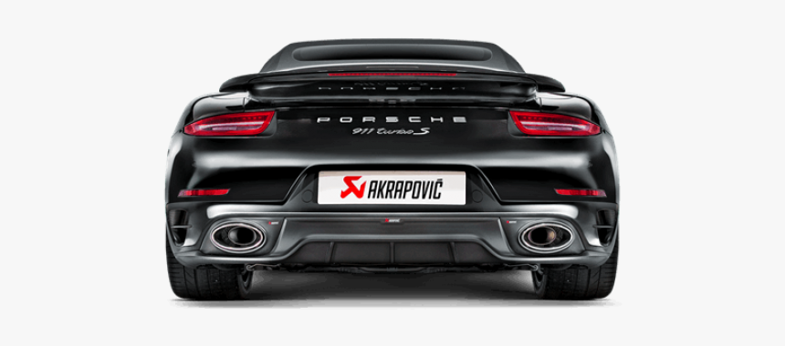 Porsche 991 Turbo Akrapovic Rear Carbon Diffuser, HD Png Download, Free Download