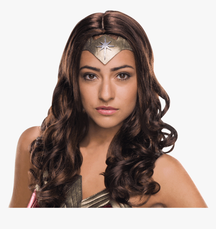 Adult Wonder Woman Deluxe Wig - Wonder Woman, HD Png Download, Free Download