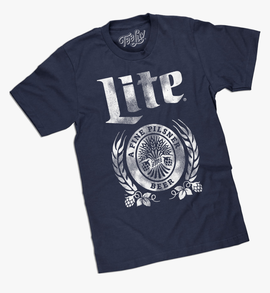 Miller Lite Beer Tee Shirt - Active Shirt, HD Png Download, Free Download