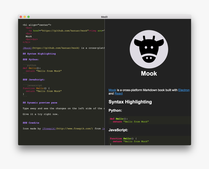 Here’s How I Created A Markdown App With Electron And - Vim Flavored Markdown, HD Png Download, Free Download