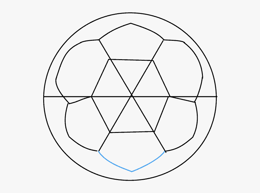 How To Draw Soccer Ball - Circle, HD Png Download, Free Download