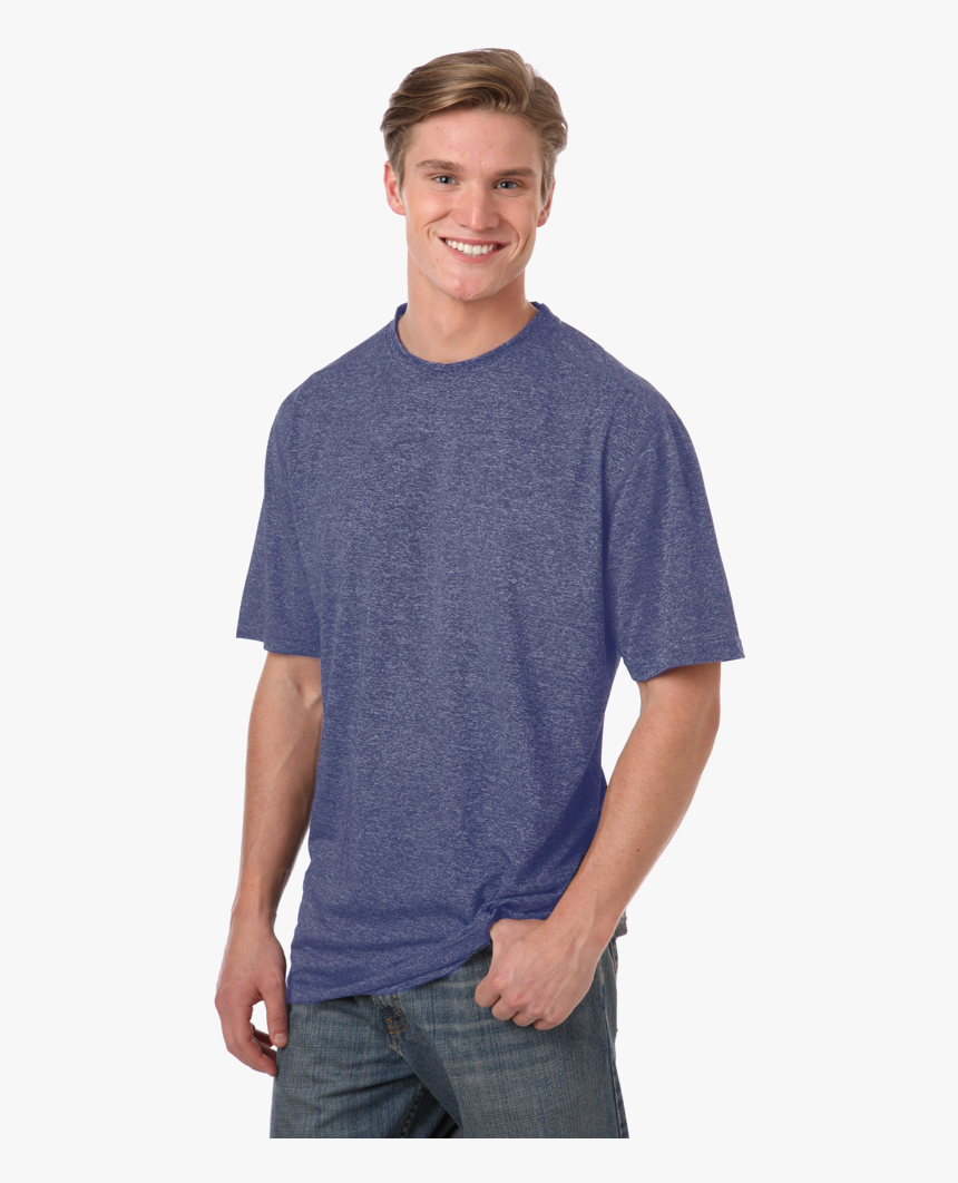Men’s Heathered Wicking Tee - T-shirt, HD Png Download, Free Download