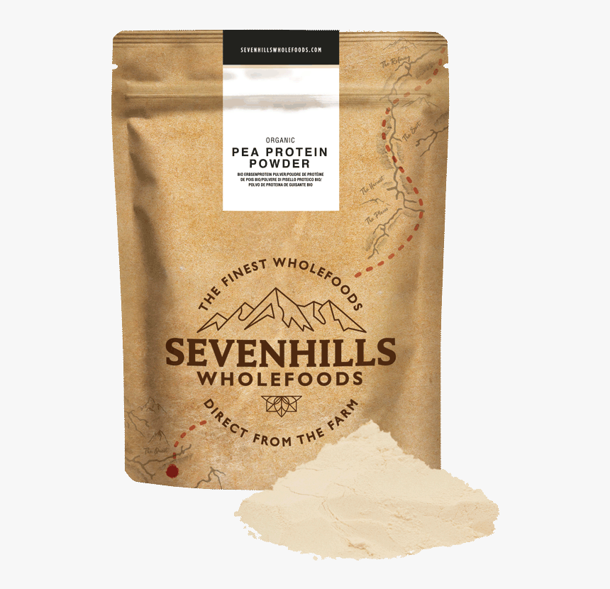 Sevenhills Wholefoods Organic Pea Protein Powder - Paper Bag, HD Png Download, Free Download