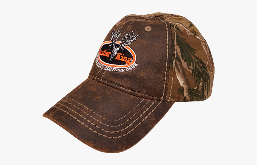 Antler King Camo/leather Hat - Baseball Cap, HD Png Download, Free Download