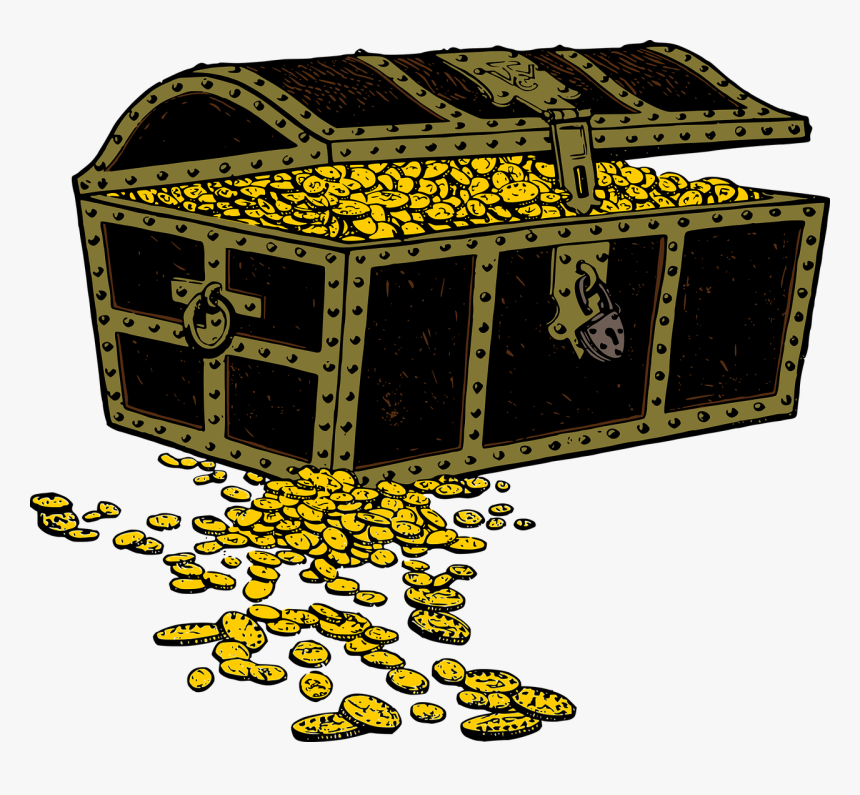 Treasure Chest Free To Use Clipart - Pirate Chest Clip Art, HD Png Download, Free Download