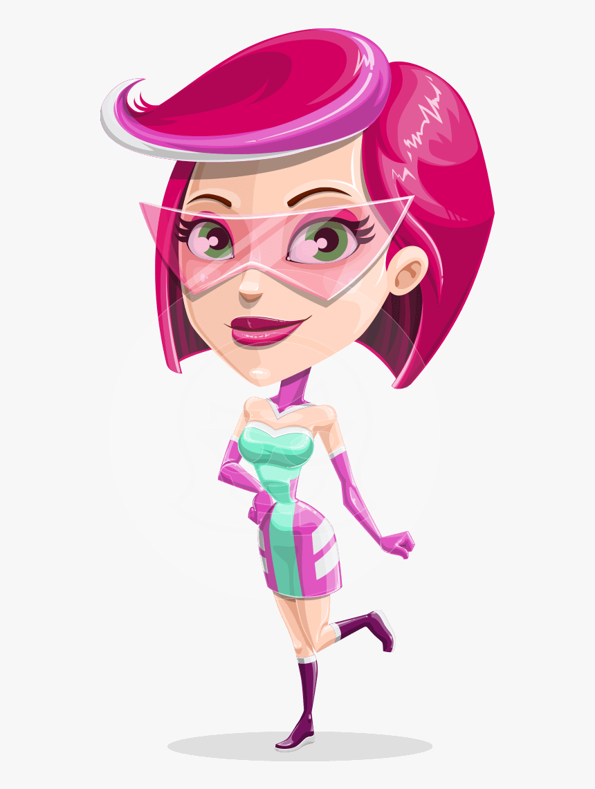 Space Girl Astronaut Cartoon Vector Character Aka Rebecca - Space Cartoon Character Female, HD Png Download, Free Download