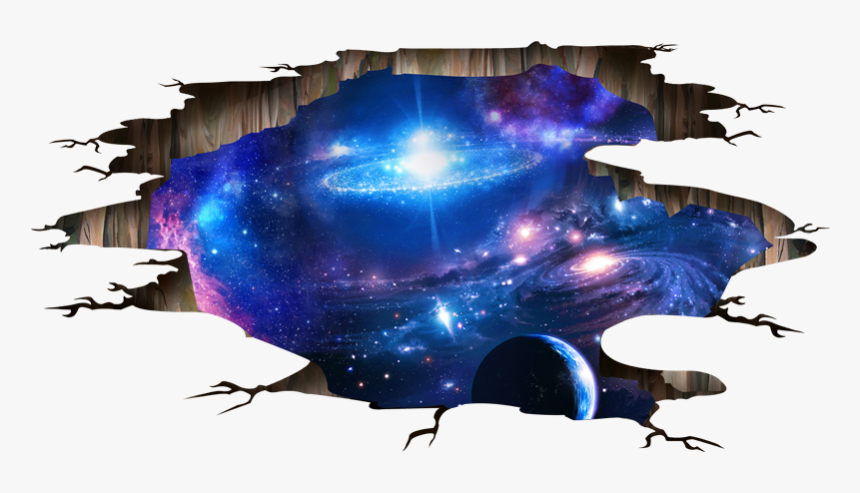 Clip Art Milky Way 3d - Blue Purple Art Galaxy, HD Png Download, Free Download