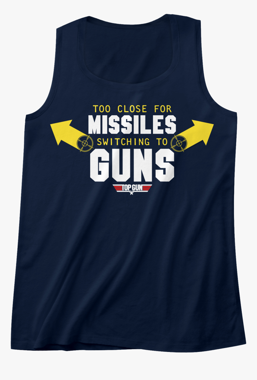 Missiles To Guns Top Gun Tank Top - Homer Simpson T Shirt, HD Png Download, Free Download