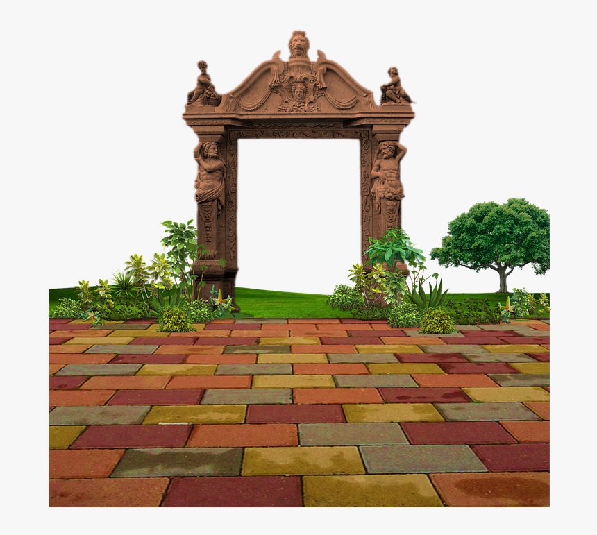 Colorful, Pavement, Pavers, Walkway, Path, Sidewalk - Garden Path Png Transparent, Png Download, Free Download