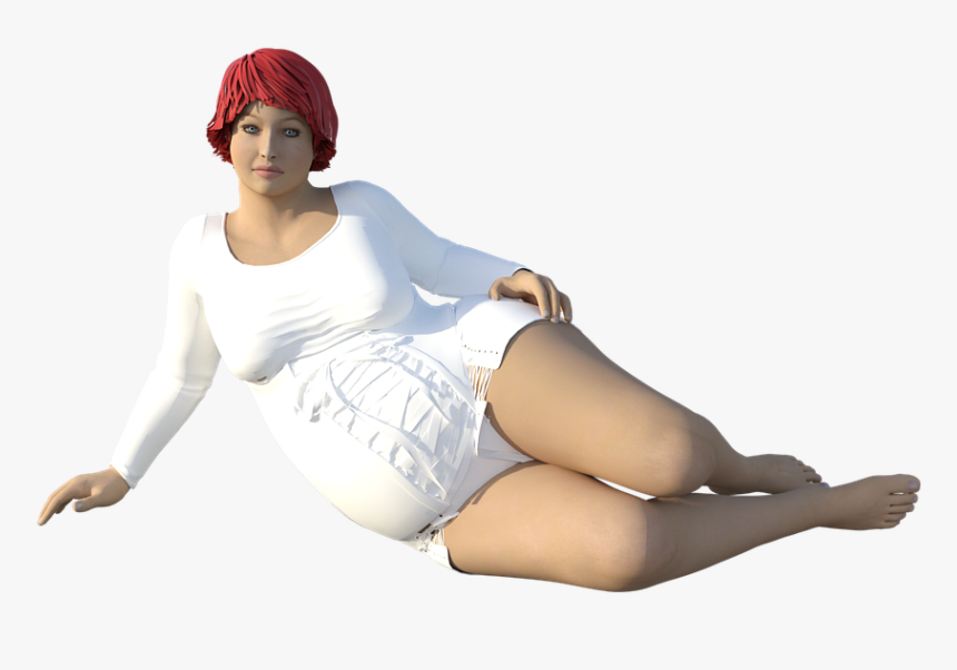 Woman, Girl, Overweight, Sexy, Female, Young, Body, - Sitting, HD Png Download, Free Download