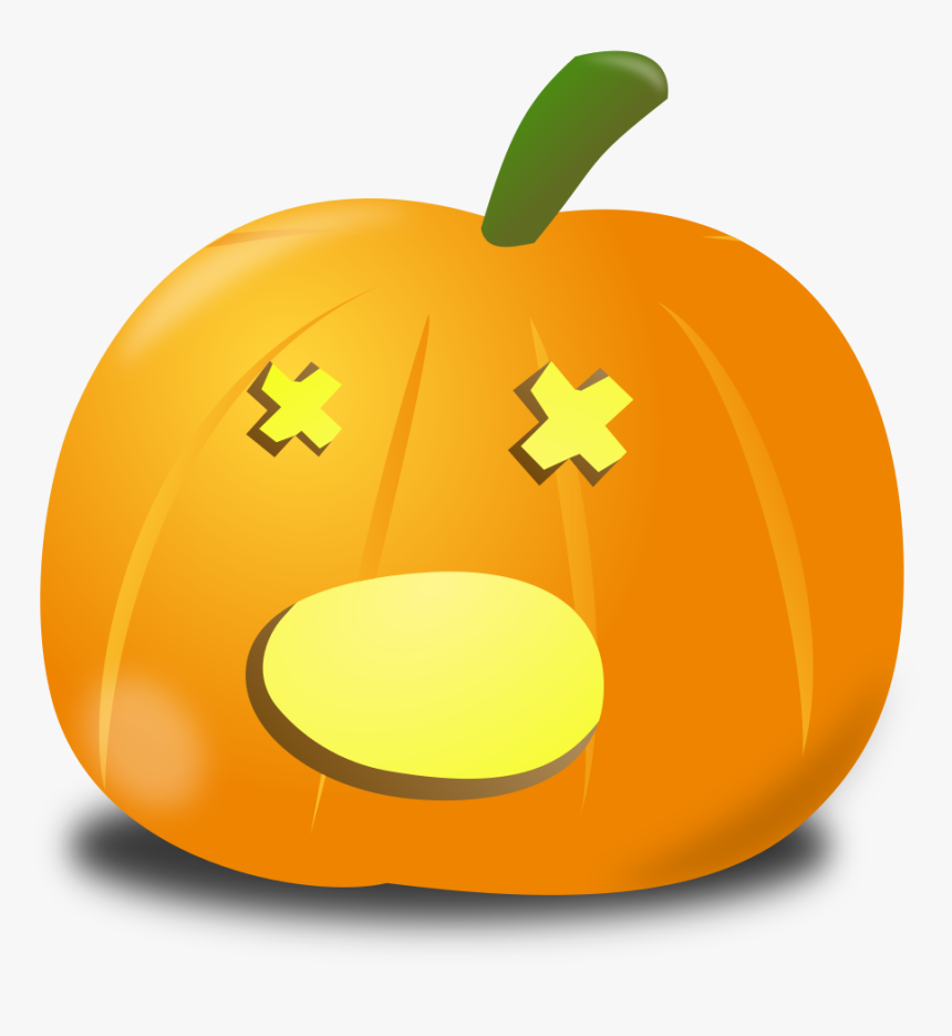 Amazed Pumpkin - Scary Pumpkin Clip Art, HD Png Download, Free Download