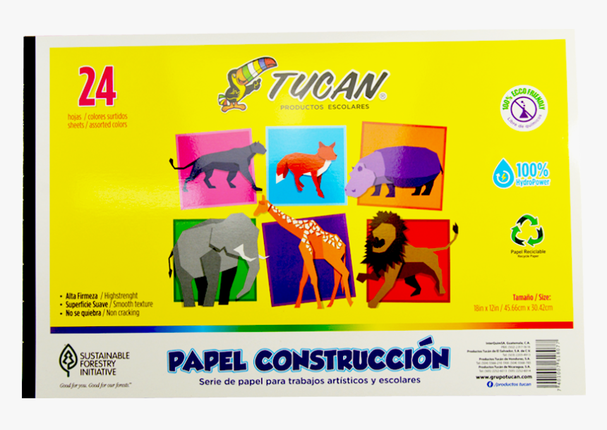 Block Construcción Tucan 24 Hojas - Cartoon, HD Png Download, Free Download