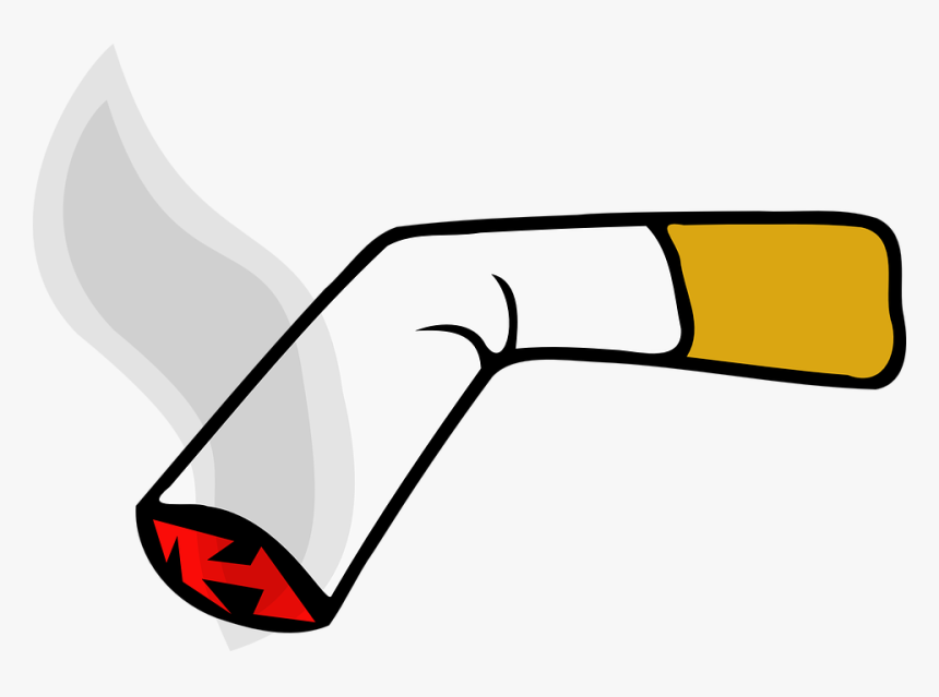 Cigarette Svg Clip Arts - Cigarette Clipart, HD Png Download - kindpng