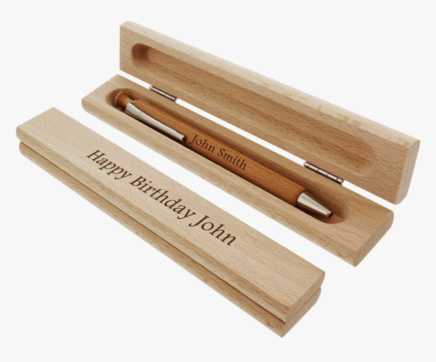 Wood Ball-pen With Case - Ballpoint Pen, HD Png Download, Free Download