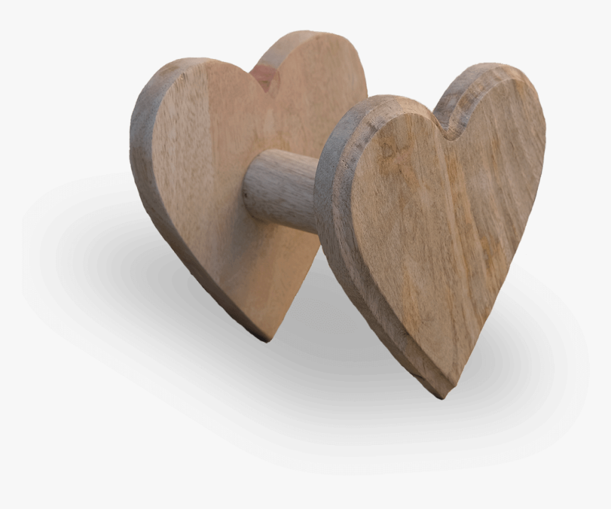 Heart Shaped Wooden Curtain Hold Back - Heart, HD Png Download, Free Download