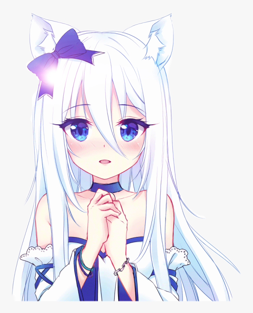 Transparent Neko Girl Png Gambar Anime Neko Girl Png Download Kindpng - cute neko girl black roblox