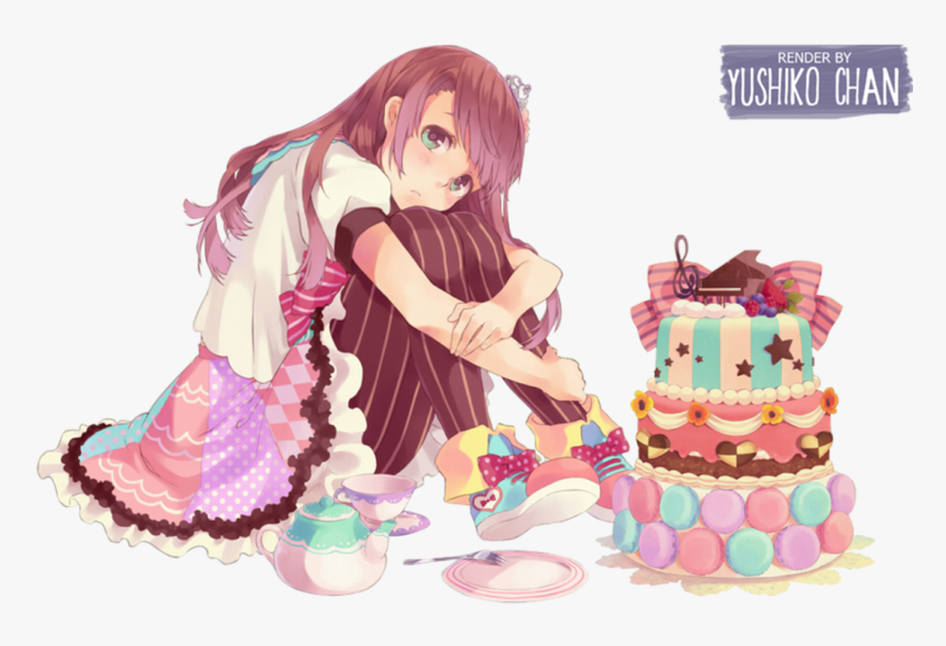 Anime Birthday Girl 1 Happy Birthday World - Cute Anime Birthday Girl, HD Png Download, Free Download