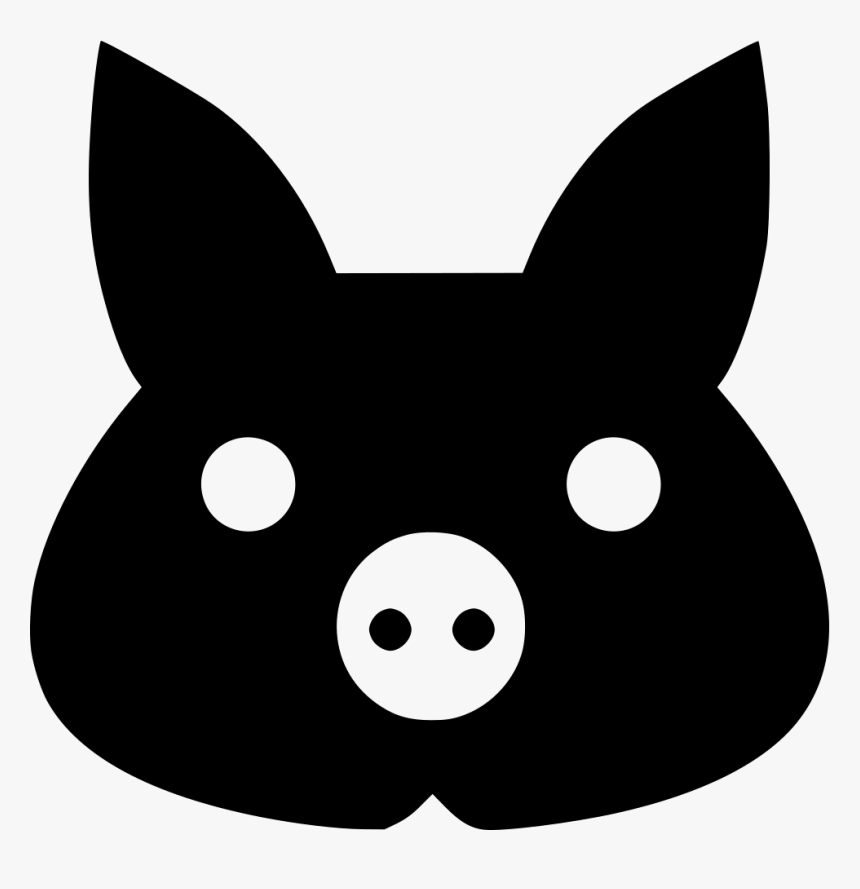 Pig Mask - Black Pig Mask, HD Png Download, Free Download