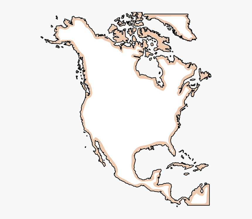 Северная америка рисунок материка. Контур материка Северная Америка. Контуры материков Северная Америка. Пустая карта Северной Америки. Континент Северная Америка на карте.