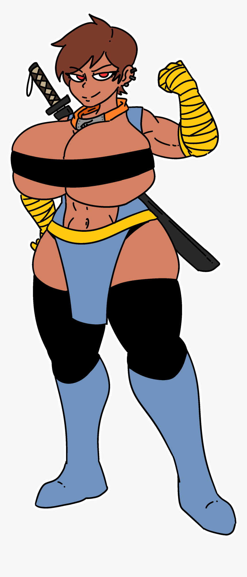 Ninja Girl - Cartoon, HD Png Download, Free Download