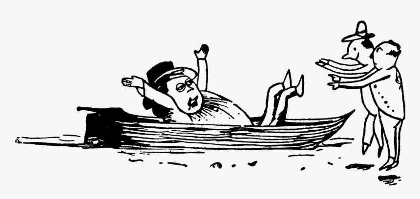 Old Man In The Boat Edward Lear, HD Png Download, Free Download