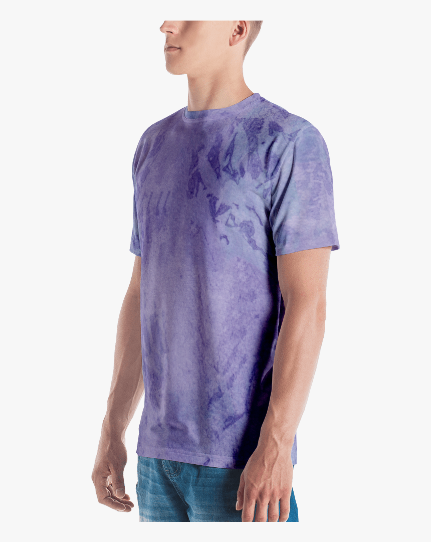 Frozen Lavender Watercolor T Shirt T Shirt Zazuze - Mens Black Watch Plaid T Shirt, HD Png Download, Free Download