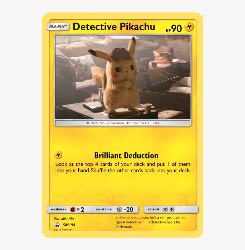 Detective Pikachu Pokemon Cards, HD Png Download, Free Download