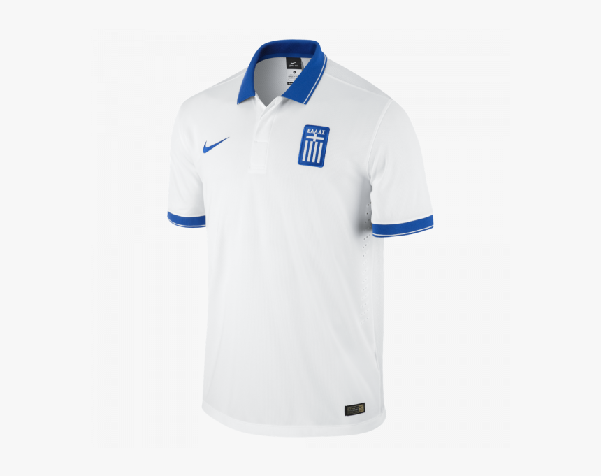 Nike Greece Home Soccer Shirt Youth - Polo Shirt, HD Png Download, Free Download