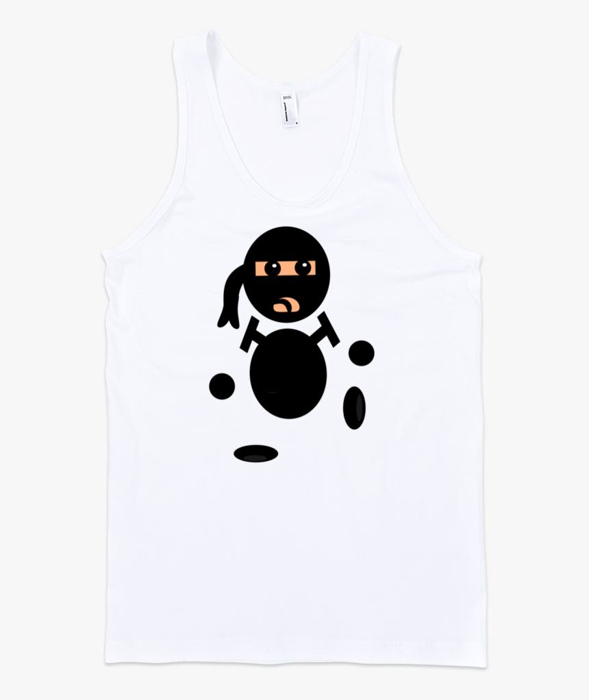 Ninja Fine Jersey Tank Top Unisex By Itee - Sleeveless Shirt, HD Png Download, Free Download