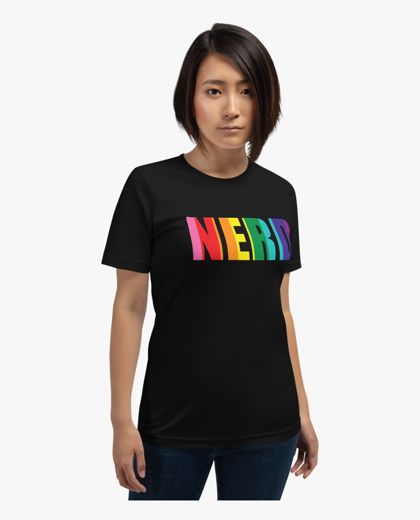 Nerd Shirt No Background Printfile Front Mockup Front - T-shirt, HD Png Download, Free Download