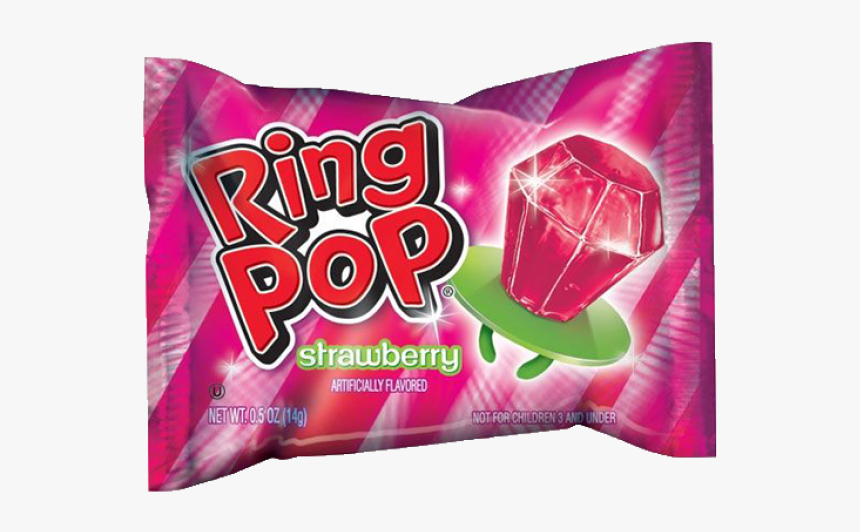 Ring Pop Strawberry - Ring Pop Candy, HD Png Download, Free Download