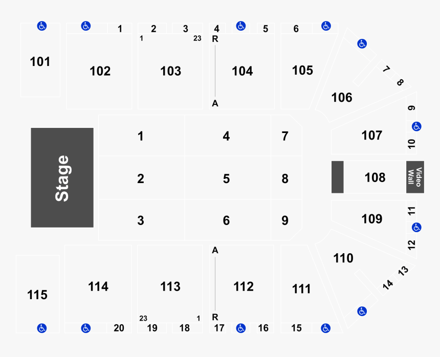 K Rock Centre Seating Chart, HD Png Download, Free Download