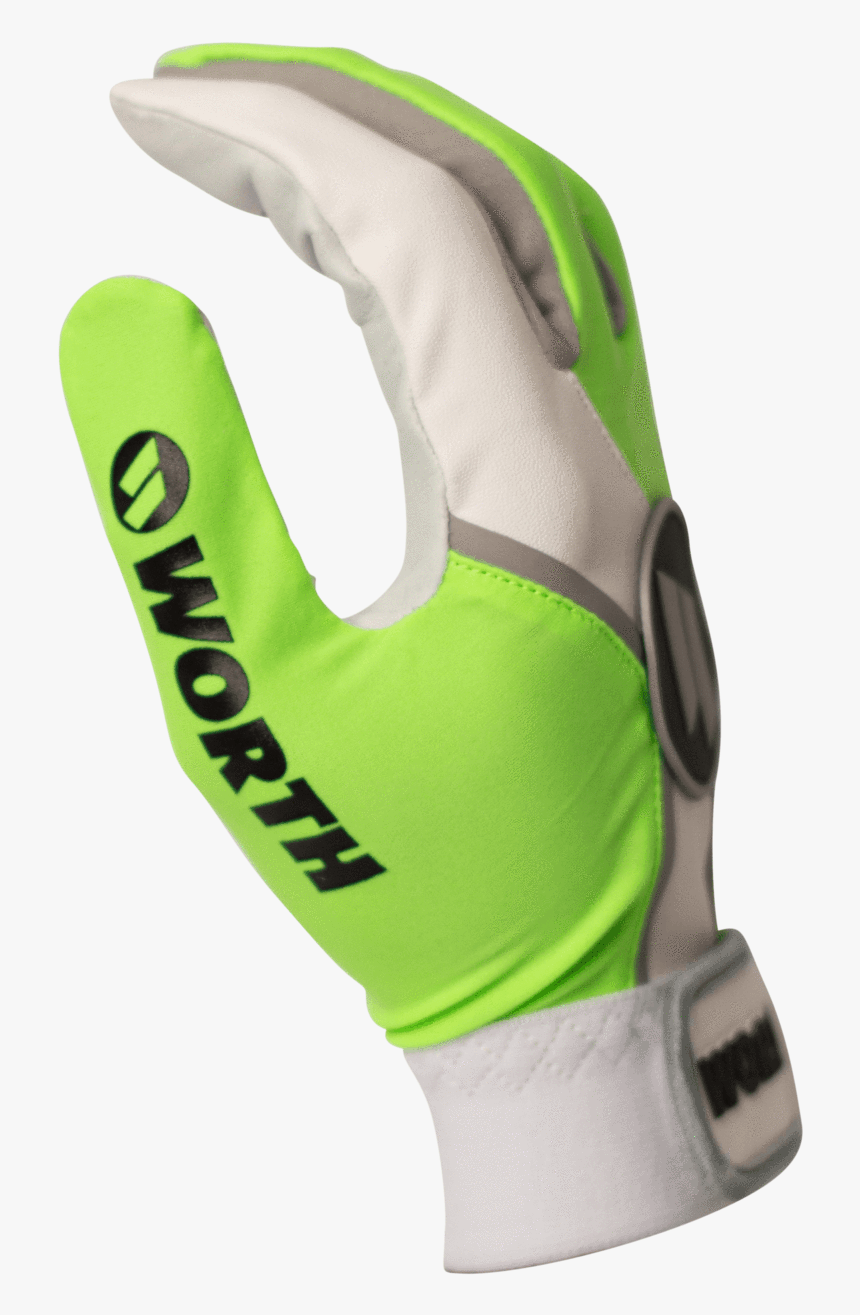 Worth Adult Neon Green Team Batting Gloves - Dry Suit, HD Png Download, Free Download