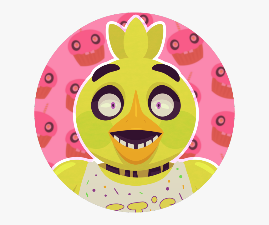 A Lineless Digital Drawing Of Chica, A Yellow Animatronic - Smiley, HD Png Download, Free Download